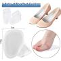 JEWYOCO 14 Pairs Metatarsal Pads Gel Toe Separator Premium Heel Grips Shoes Back Insoles Cushion Reusable Breathable Soft Forefoot Pads Ball of Foot Cushions Toe Filler Inserts