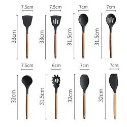 SKYyao Kitchen utensil set Silicon Bakelite handle kitchenware 8-piece set environment-friendly cooking non-stick pot kitchenware Silicone