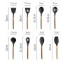 SKYyao Kitchen utensil set Silicon Bakelite handle kitchenware 8-piece set environment-friendly cooking non-stick pot kitchenware Silicone