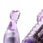 Zcargel 8.21 Inch Waterproof Mute Rabbit Massager Wand 12 Speed with Metal Beads Designed Vibrator Large Dildo Thrusting Toy Soft Silicone G-spot Clit Stimulation Rotating Vibrate Stick for women