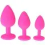 Moafh 3pcs Silicone Weighted Trainer Sets Enhance Six Tóys for Men - Pink