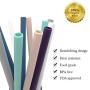 Silicone straw with cleaning brush for re-use，Set of 12 Big Silicone Straws for 30oz Tumblers Yeti/Rtic - Reusable Silicone