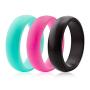 ThunderFit Silicone Rings Wedding Bands for Women