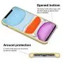 Anuck iPhone 11 Case, Anti-Slip Liquid Silicone Gel Rubber Bumper Case with Soft Microfiber Lining Cushion Slim Hard Shell Shockproof Protective Case Cover for Apple iPhone 11 6.1" 2019 - Yellow