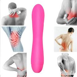 Rabbit Vibrantor For Women Handheld Portable Rechargeable Mini Massage Stick, Silicone Waterproof Mute 7 Vibration Mode Magic Wand Pink By Luseeo