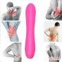 Rabbit Vibrantor For Women Handheld Portable Rechargeable Mini Massage Stick, Silicone Waterproof Mute 7 Vibration Mode Magic Wand Pink By Luseeo