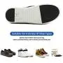 Self-Adhesive Anti Slip Shoe Grip Non-Slip Shoes Pads Grips Silicone Rubber Anti- Slip Shoe Grips Can Non-Slip Noise Reduction (Black Non Slip Sole, 7.9x9.9in（One Sheet)）)