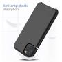 iPhone 11 Pro Case 5.8 inch FLOVEME Liquid Silicone Gel Rubber Soft Protective Mobile Phone Case Compatible with iPhone 11 Pro 2019 Soft Flannel Lining Shockproof Basic Phone Cover (Black)