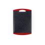 Neoflam 17&quot Plastic Cutting Board in Black Marble and Red - BPA Free, Non Slip, Dishwasher Safe, Microban Antimicrobial Protection