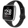 GHIJKL Sports Bands Compatible with Fitbit Versa/Versa 2/Versa Lite/Special Edition, Breathble Soft Silicone Narrow Slim Reaplacement Bands Wristband Accessories for Women Men