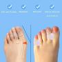 Hoogoo Pinky Gel Toe Separators, Silicone Toe Spacers, Small Toe Protector Spreader, Cushions for Curled Overlapping Separate Toe Correct