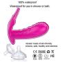 ASJHK Sex Wireless Remote Control Venus Butterfly Vibration Invisible Wearing Shell Security Silicone Toy with Harness Tie, Purple Handle Therapeutic Percussion for Sore Muscle and