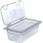 Carlisle 3066107 StorPlus Third Size Food Pan, Polycarbonate, 4" Deep, Clear