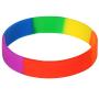 TRIXES Rainbow Novelty Wristband LGBT Gay Pride Peace Diversity Silicone