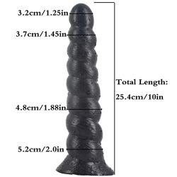 10 Inch Realistic Double Layer Silicone Toy with Strong Suction Cup