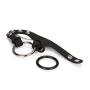 CalExotics Colt Ball Spreader Set ? Silicone Male Enhancement Ring with Support Band ? Sex Toys for Men ? Black