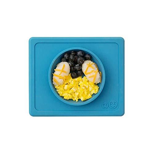 ezpz Mini Bowl - One-Piece Silicone placemat + Bowl (Blue)
