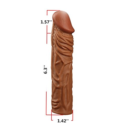 Silicone penile Condom Expander expands Male Chastity Toys Lengthen Cock Sleeves Dick Socks Reusable Condoms Q7