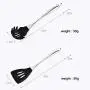 8 Sets Of Silicone Kitchenware, Stainless Steel Handle Kitchen Set, High Temperature Anti-Scalding Cooking Spoon Shovel