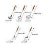 YCRCZT Kitchenware Set, Stainless Steel Cookware Set of 5, Fried Shovel Spatula Colander Spoon Spoon Powder Fishing + Kitchen Rack,