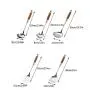 YCRCZT Kitchenware Set, Stainless Steel Cookware Set of 5, Fried Shovel Spatula Colander Spoon Spoon Powder Fishing + Kitchen Rack,