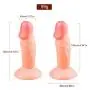 HYLHYL5-F Pǒrtǎblě Pěrsǒnǎl Wǎnd, 4 inch Super Long Relax Dual Side Headed Female Personal Toys Silicone Adult with Strong Suction Cup Toys | Diameter 3cm/1.18iches