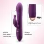 Primium Rabbit Vibrator with Rotating Shaft, Luvkis Sophia Bunny Clitoral G-Spot Stimulator, Waterproof Rotating Beads Realistic Dildo Sex Toy for Women and Couple Play