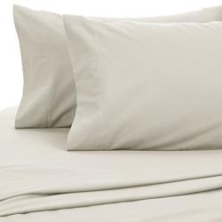 Pinzon Signature Cotton Heavyweight Velvet Flannel Sheet Set - Queen, Cream