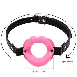 Raycity Silicone Open Mouth Gag Leather Head Harness Bondage Fetish Restraint Adults Sex Toys