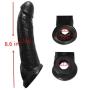 Silicone Cóndom Reusable Pênnís Sleeve Enlargement Toys for Men Chástity Clítoris Stímulator Pênnís Rings x2