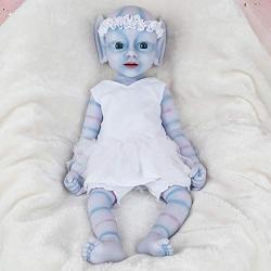 Vollence 18 Inch Elf Full Silicone Reborn Baby Doll That Look Real Angel Realistic Baby Doll,Lifelike Newborn Baby Dol,Cute Toys Gift for Children