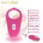 Silicone Cock Ring Vibrator - 9 Speeds Remote Control Wireless Rechargeable Waterproof Clitoris Stimulator Vibration Shark Penis Ring - Sex Toy for Couples and Men Longer Lasting Erections(Pink)