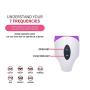 Xoher 7X Multi-Speed Vibration Silicone Waterproof Rechargeable Quiet Personal Safe Material Female Toy(Purple011)