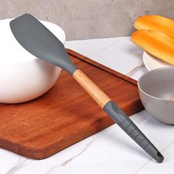 Non-Slip Cookware, Silicone Kitchenware Non-Slip Cookware with Beech Handle - Butter Scraper