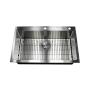 Single Sink 36 Inch Drop In Topmount Stainless Steel Kitchen Sink Package 16 Gauge Single Bowl Basin w/ 9 Gauge Deck Complete Sink Pack pppp107