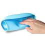Single Set of 2 Waterproof Silicone Baby Bib Light Weight Comfortable Easy Wipe Clean(Blue/Green)