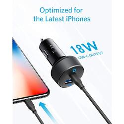 Anker Car Charger USB C, 30W 2-Port Compact Type C Car Charger with 18W Power Delivery and 12W PowerIQ, PowerDrive PD 2 with LED for iPad Pro (2018), iPhone XS/Max/XR/X/8/7, Pixel 3/2/XL and More