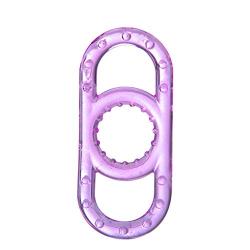 TPTPMAY 1Pc Stretchy Medical Silicone Three Cages Clock Ring Enrection Prolong Pennis Extension Relay Ejeculation Enhancer Six Toys