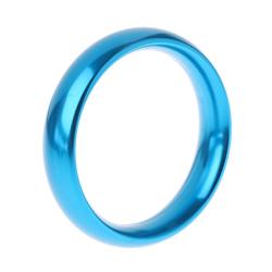 CONtenct-Toy Aluminum Alloy Eggplant Rings Brother Ring Adult Delay Male Ejaculation Daily Toys with Light Blue