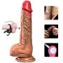 Women Massage Tool, Massage Wand, 12 Inch Silicone Realistic Toy with Strong Suction Cup