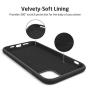 ESR Yippee Color Soft Case for iPhone 11 Pro, Liquid Silicone Rubber Case Cover [Comfortable Grip] [Screen & Camera Protection] [Velvety-Soft Lining] [Shock-Absorbing] for iPhone 11 Pro, Black