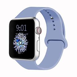 VATI Sport Band Compatible for Apple Watch Band 38mm 40mm 42mm 44mm, Soft Silicone Sport Strap Replacement Bands Compatible with 2019 Series 5 iWatch Apple Watch Series 4/3/2/1, Sport, Nike+, Edition