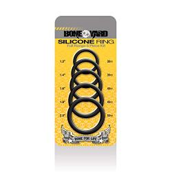 RASCAL Boneyard Silicone Ring 5 Piece Kit, Black, 0.2 Pound