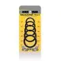 RASCAL Boneyard Silicone Ring 5 Piece Kit, Black, 0.2 Pound