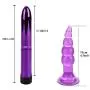 Lover Products 7 Pcs/Set Butt Plug Trainer Kit Silicone Anal Plugs Training Set with Flared Base Prostate Toys for Beginners Advanced Users Purple