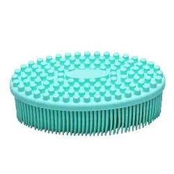 1 Pack Green Soft Exfoliating Silicone Body Scrubber, Easy to Clean