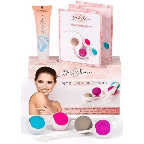 Kegel Balls for Beginners and Advanced ? Kegel Weights ? Doctor Recommended for Bladder Control & Pelvic Floor Recovery Exercises ? Premium Silicone Ben Wa Keigal Ball Weighted Kit for Women