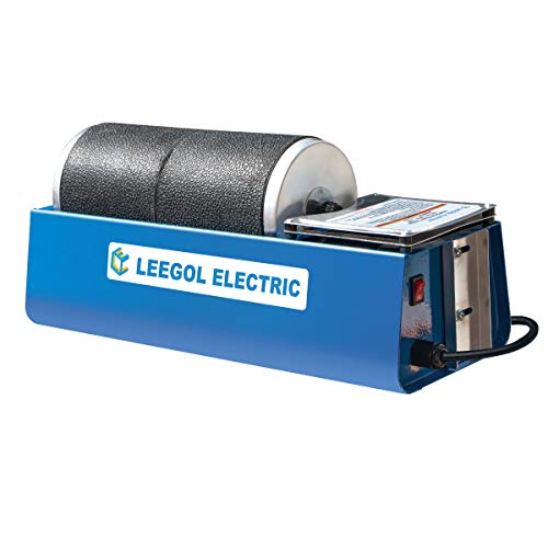 Leegol Electric Rotary Rock Tumbler Double Drum 6LB Lapidary Polisher (Double Barrel)