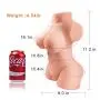 Lifesize Adult Toys for Men - 3D Realistic Silicone Love Doles for Man Male Bedroom Self Pleasure (With USB Heater & Lube)