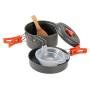 TOMSHOO Camping Cookware Lightweight Pots Pans with Bowls Mesh Set Bag